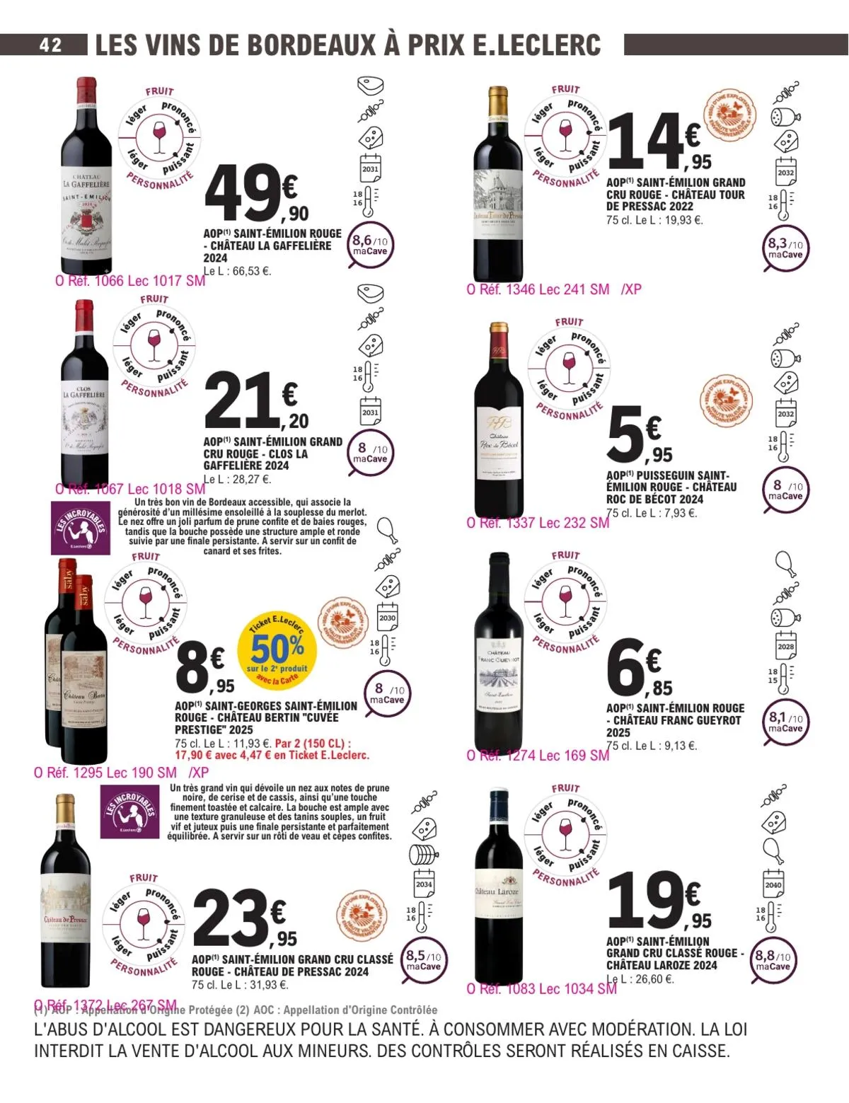 Catalogue E.Leclerc · Foire Aux Vins - Mixte — page 42