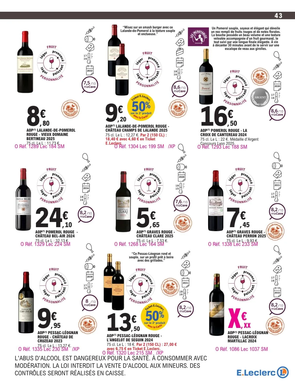 Catalogue E.Leclerc · Foire Aux Vins - Mixte — page 43