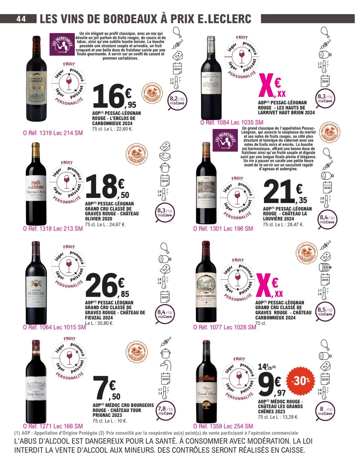 Catalogue E.Leclerc · Foire Aux Vins - Mixte — page 44