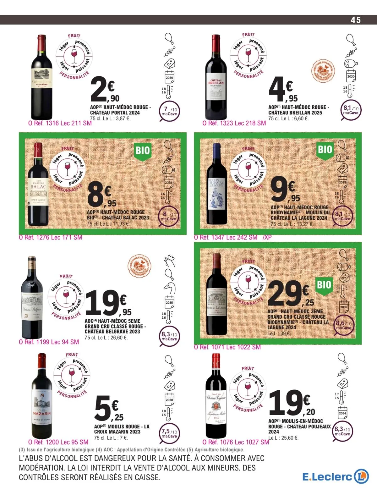 Catalogue E.Leclerc · Foire Aux Vins - Mixte — page 45
