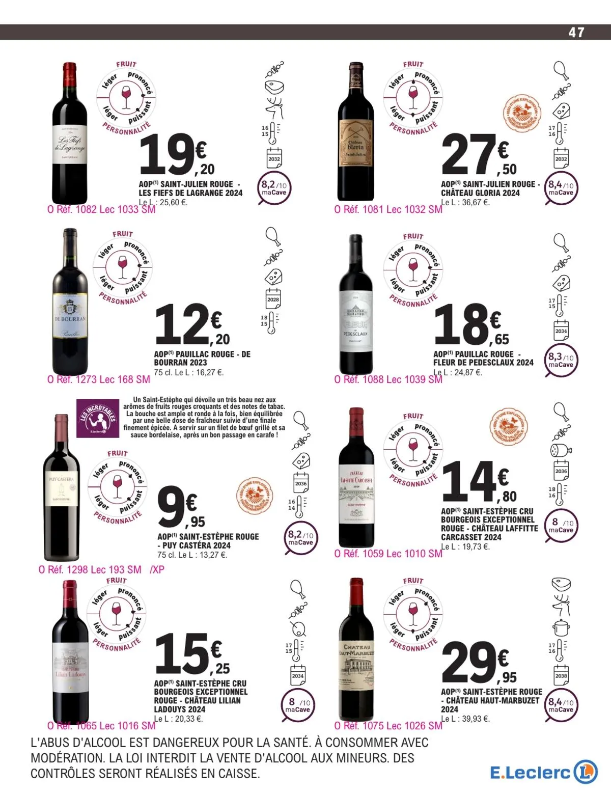 Catalogue E.Leclerc · Foire Aux Vins - Mixte — page 47