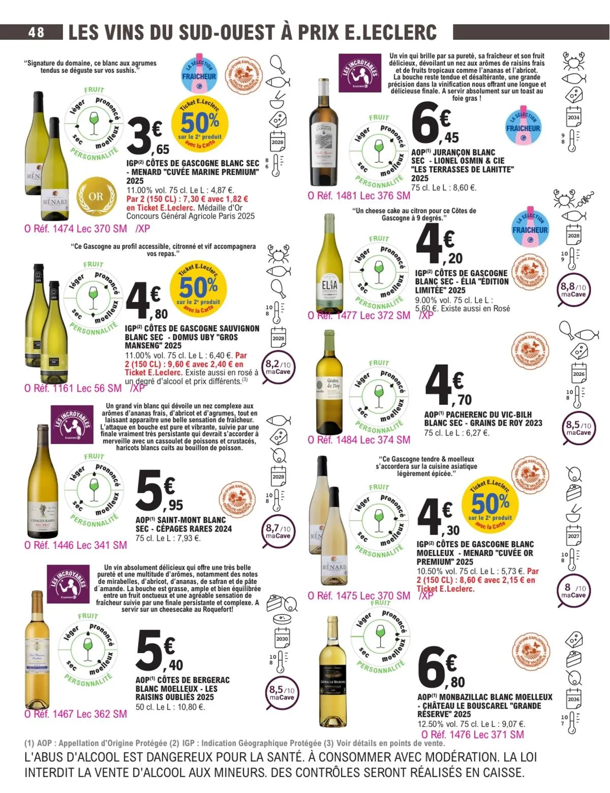 Catalogue E.Leclerc · Foire Aux Vins - Mixte — page 48