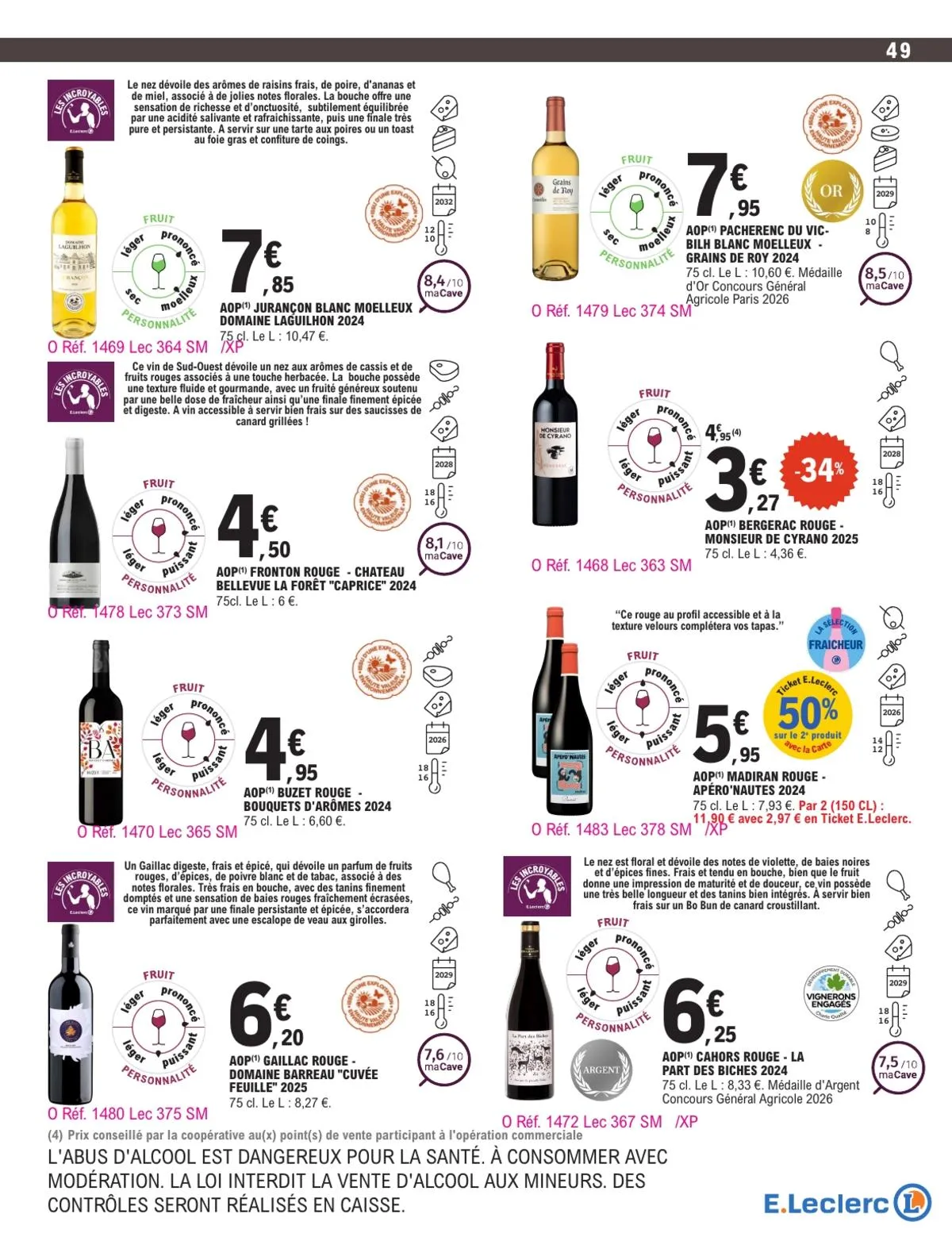 Catalogue E.Leclerc · Foire Aux Vins - Mixte — page 49