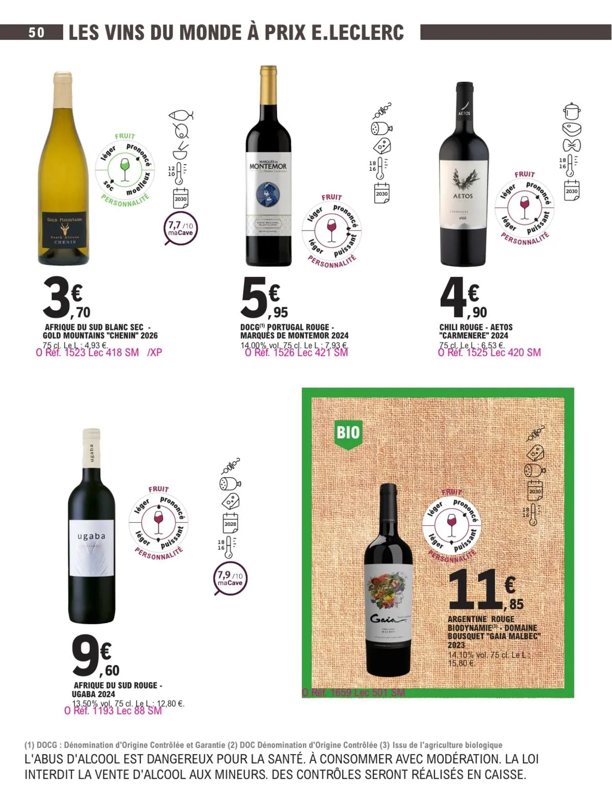 Catalogue E.Leclerc · Foire Aux Vins - Mixte — page 50