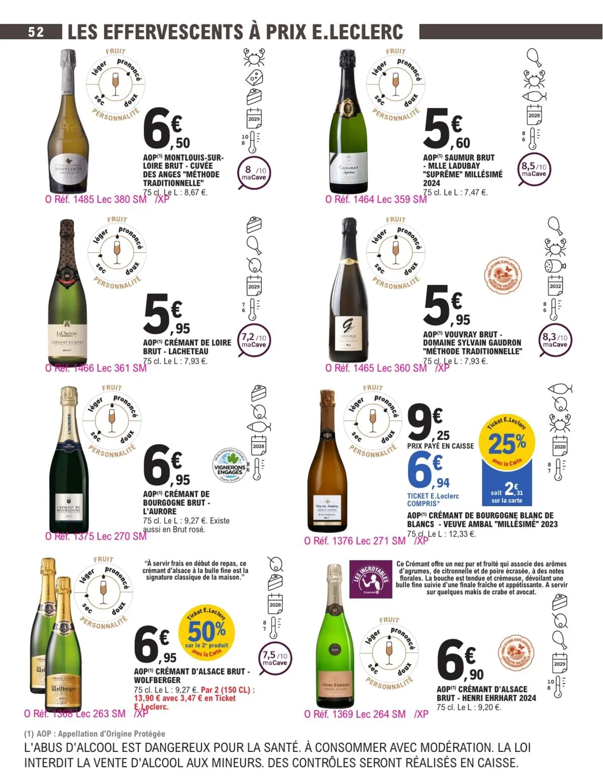 Catalogue E.Leclerc · Foire Aux Vins - Mixte — page 52