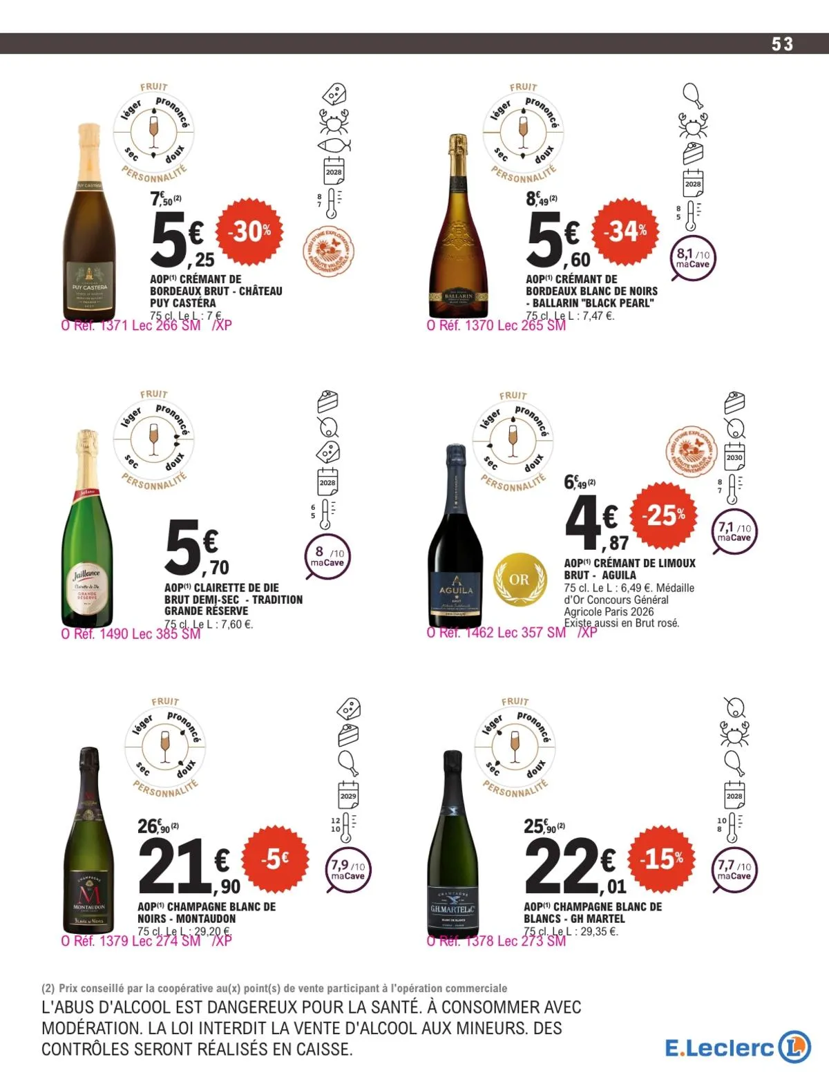 Catalogue E.Leclerc · Foire Aux Vins - Mixte — page 53