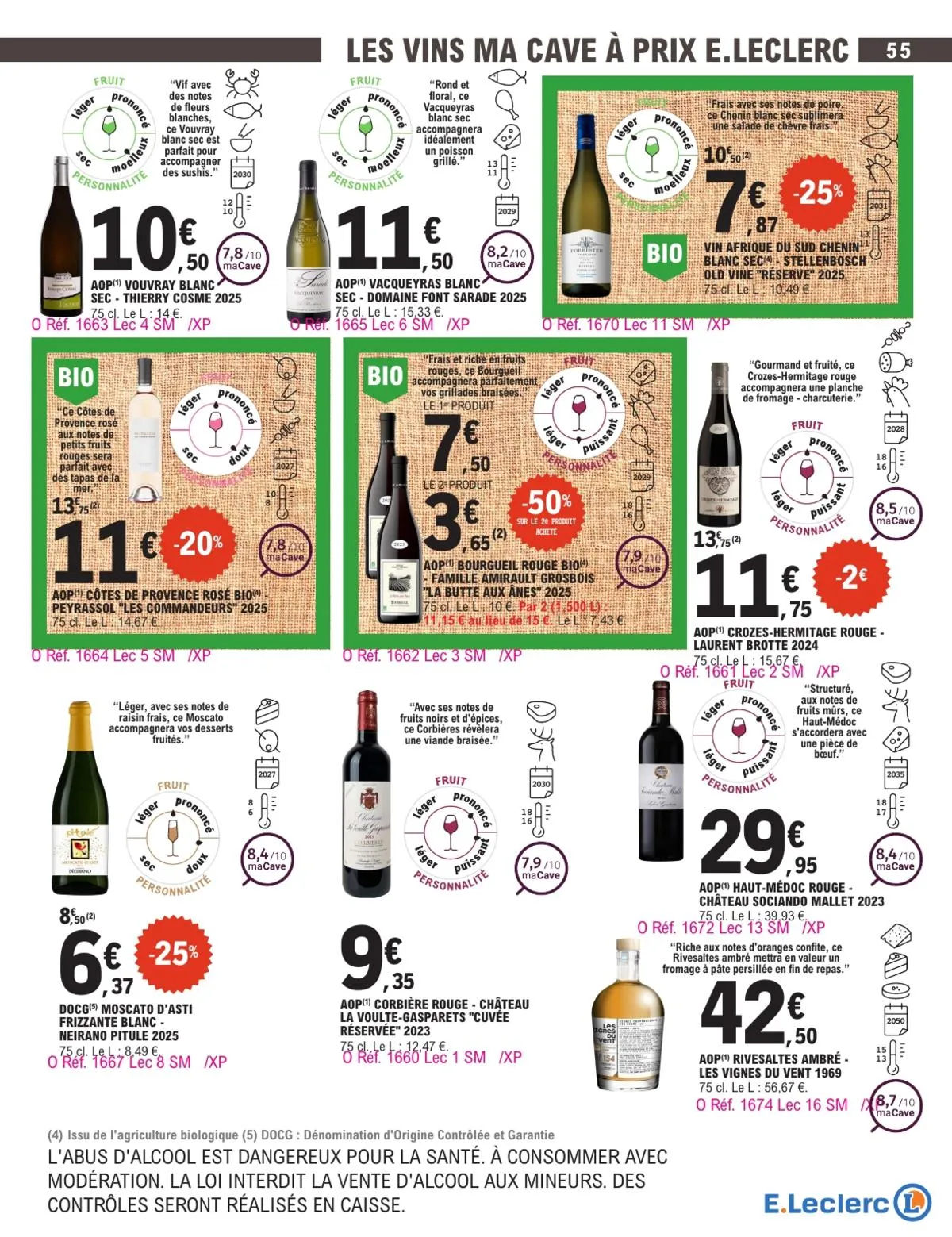 Catalogue E.Leclerc · Foire Aux Vins - Mixte — page 55
