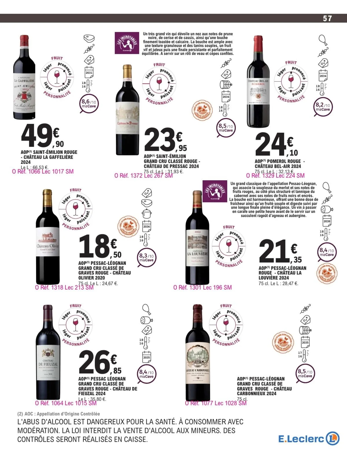Catalogue E.Leclerc · Foire Aux Vins - Mixte — page 57