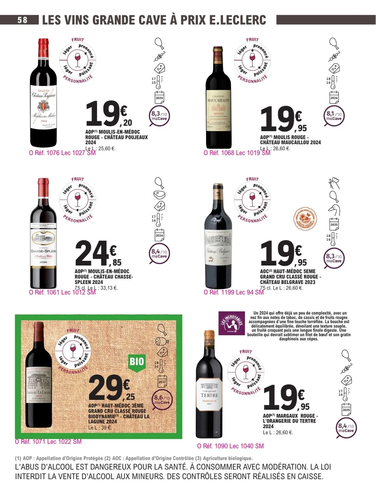 Catalogue E.Leclerc · Foire Aux Vins - Mixte — page 58