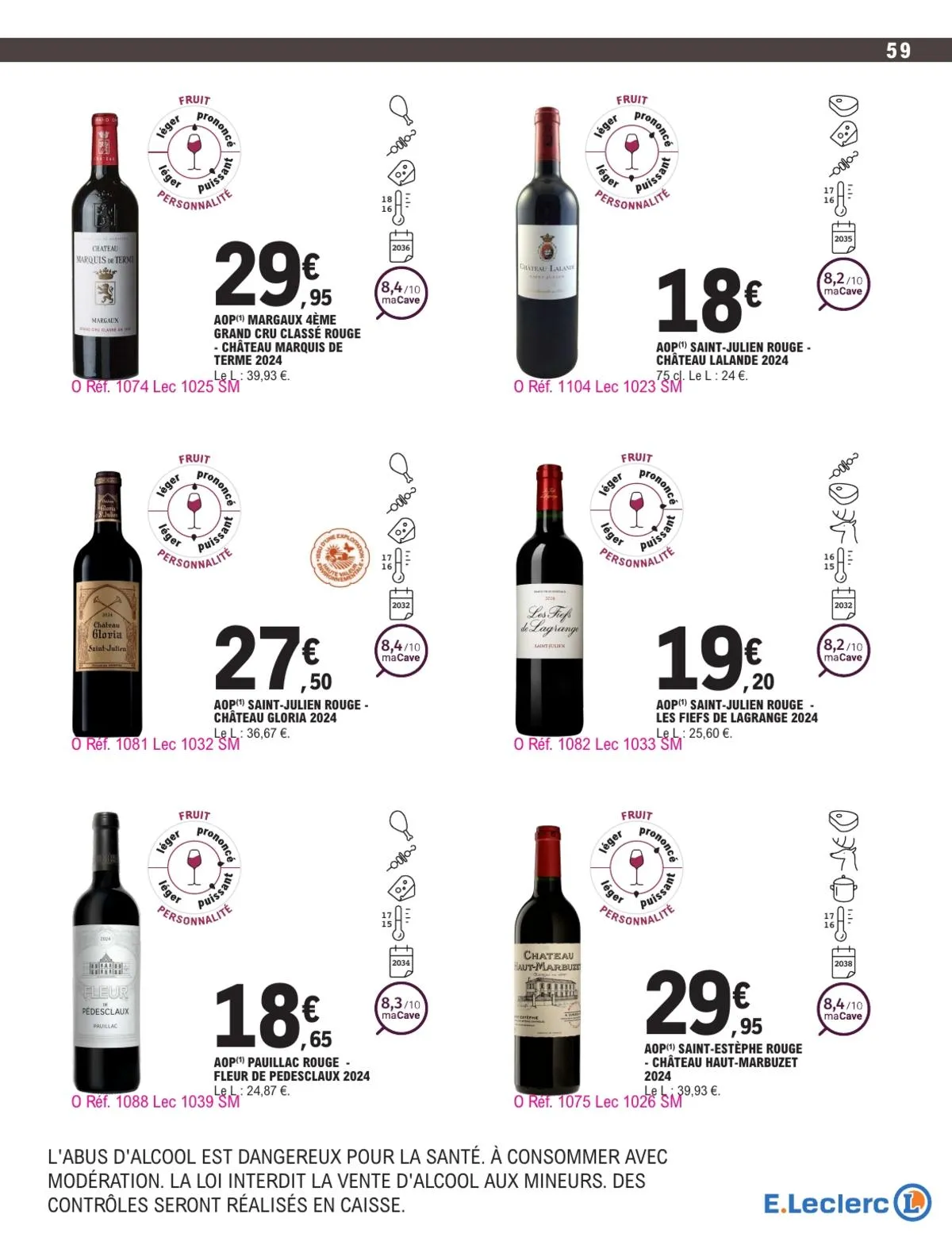 Catalogue E.Leclerc · Foire Aux Vins - Mixte — page 59