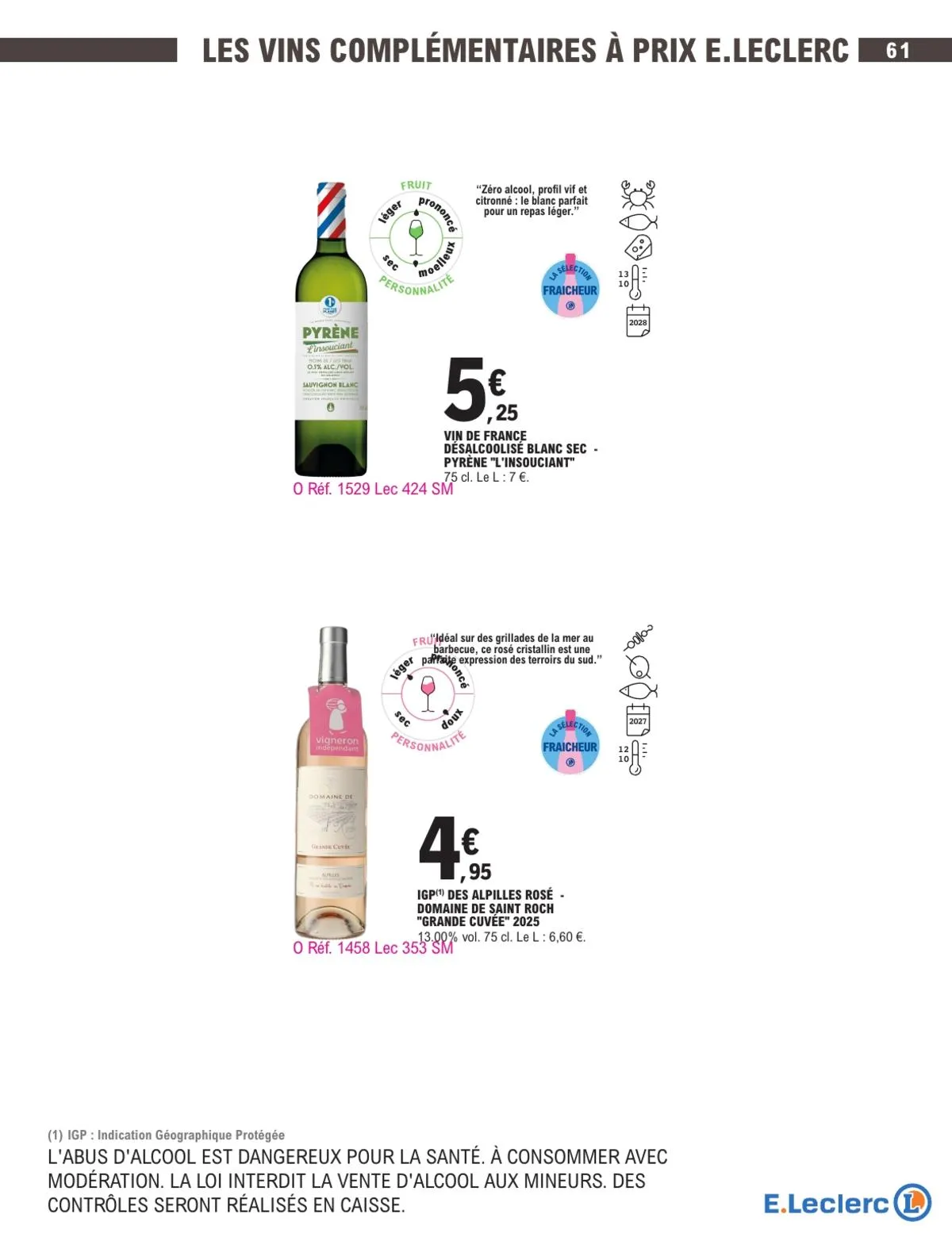 Catalogue E.Leclerc · Foire Aux Vins - Mixte — page 61