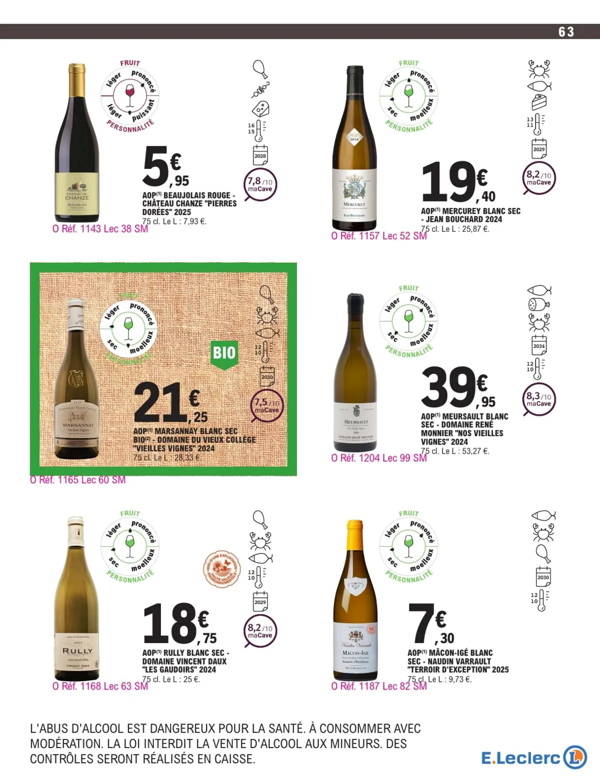 Catalogue E.Leclerc · Foire Aux Vins - Mixte — page 63