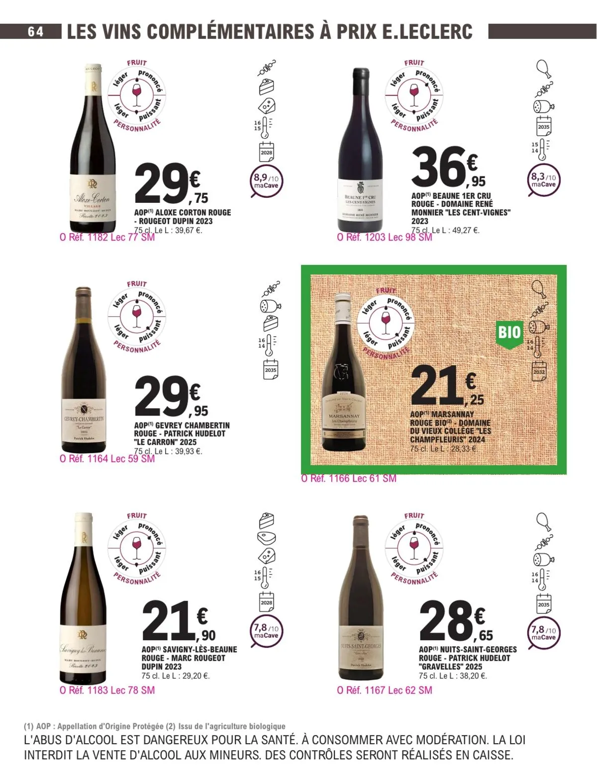 Catalogue E.Leclerc · Foire Aux Vins - Mixte — page 64