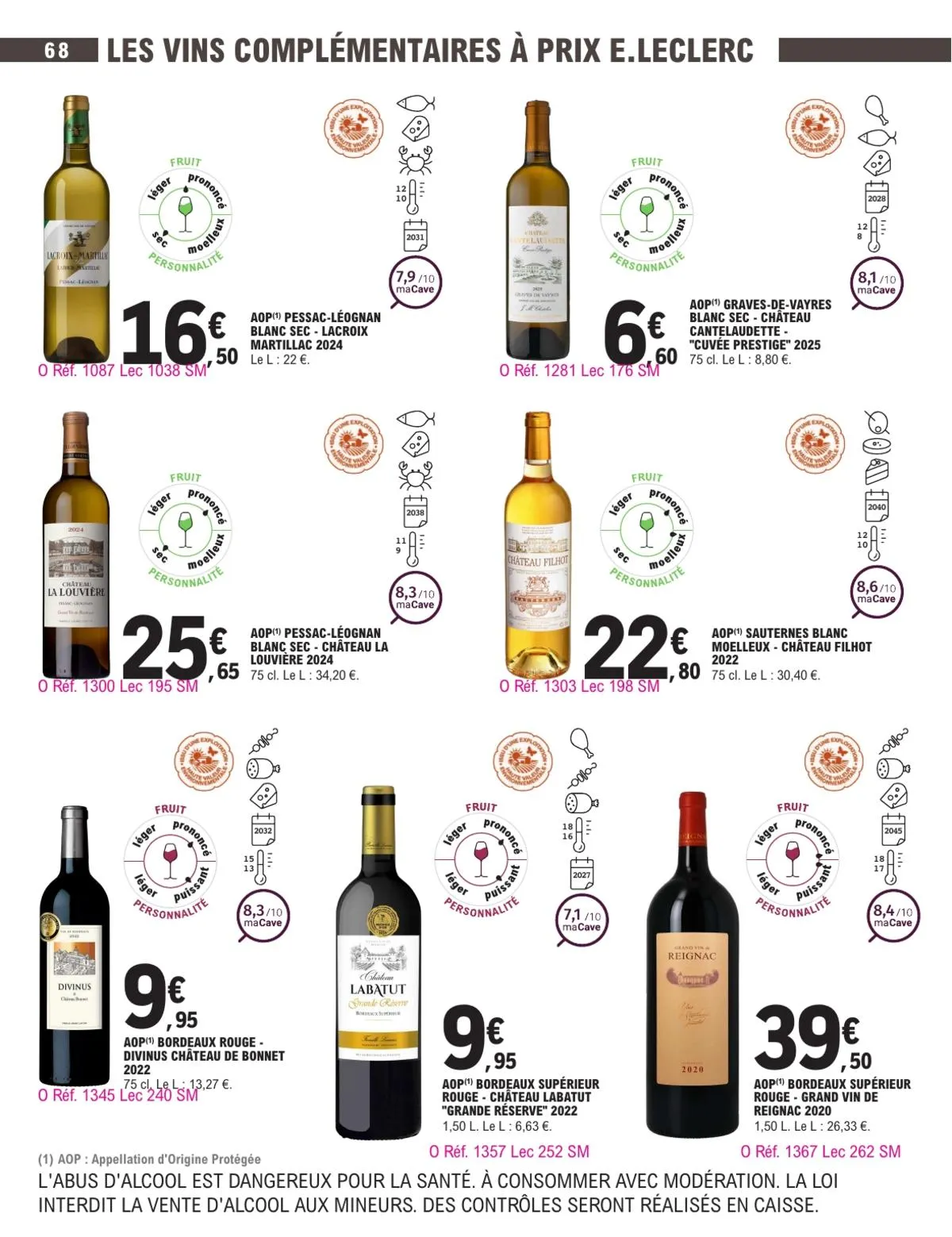 Catalogue E.Leclerc · Foire Aux Vins - Mixte — page 68
