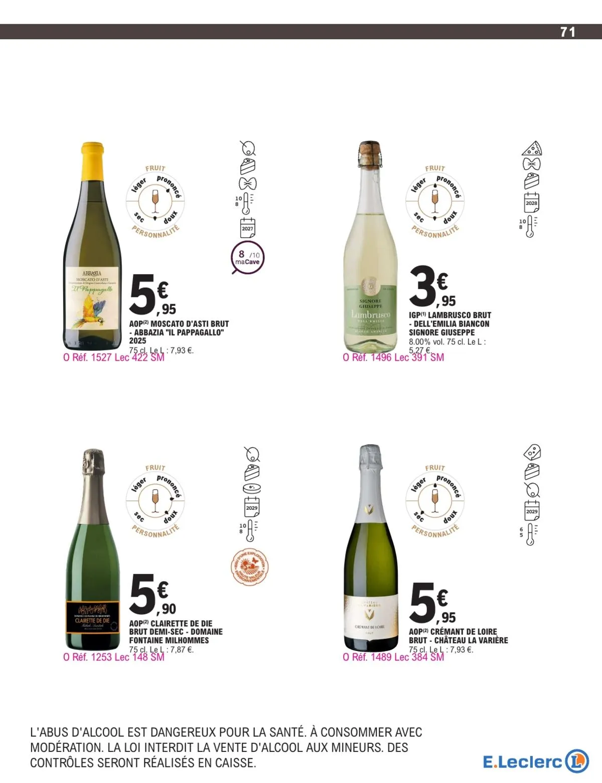 Catalogue E.Leclerc · Foire Aux Vins - Mixte — page 71