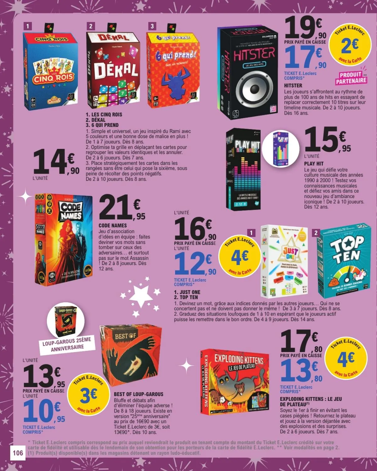 Catalogue E.Leclerc · Jouets Noel Gsa — page 106