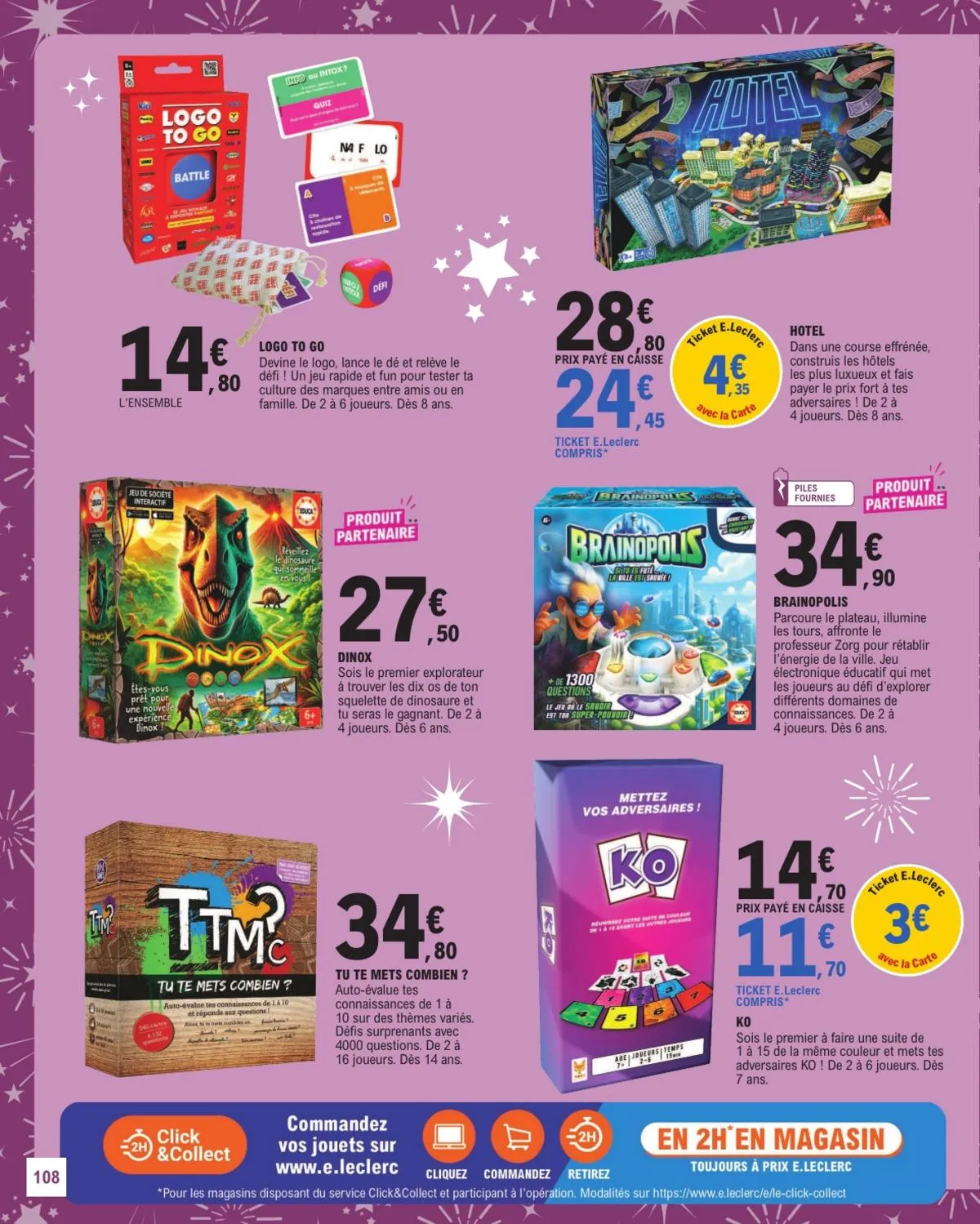 Catalogue E.Leclerc · Jouets Noel Gsa — page 108
