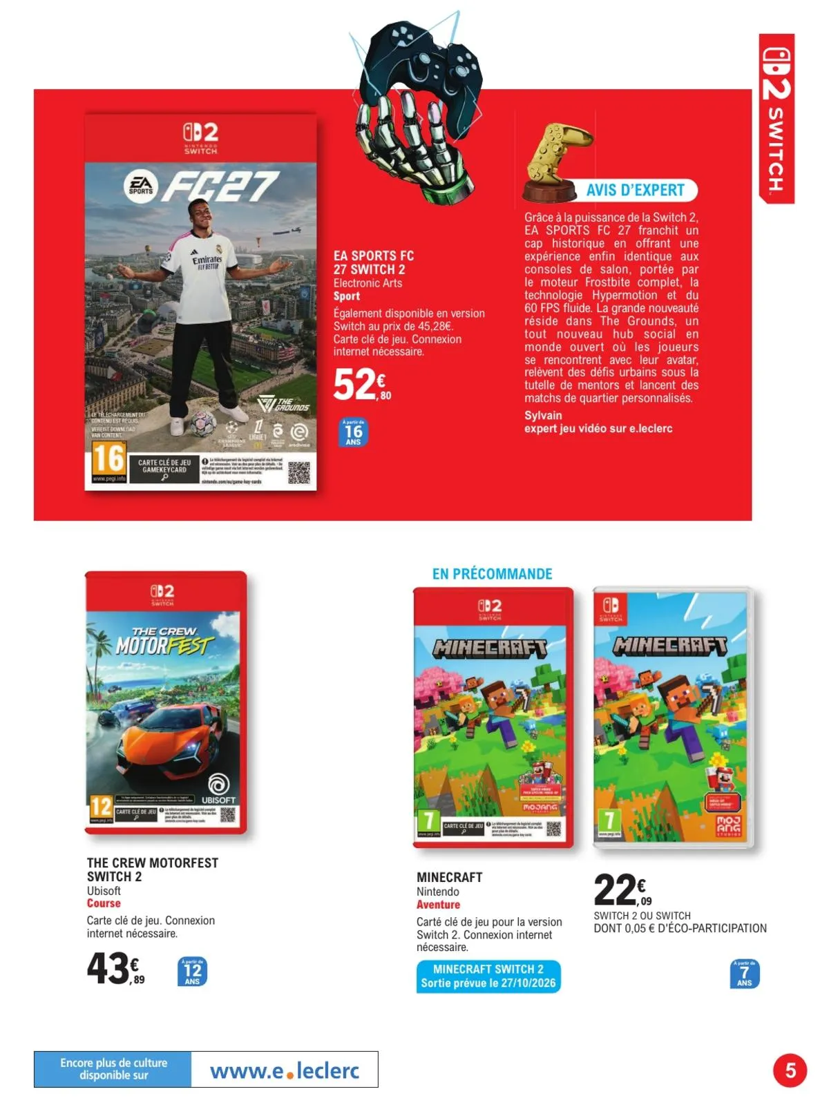 Catalogue E.Leclerc · Guide Jeu Video — page 5