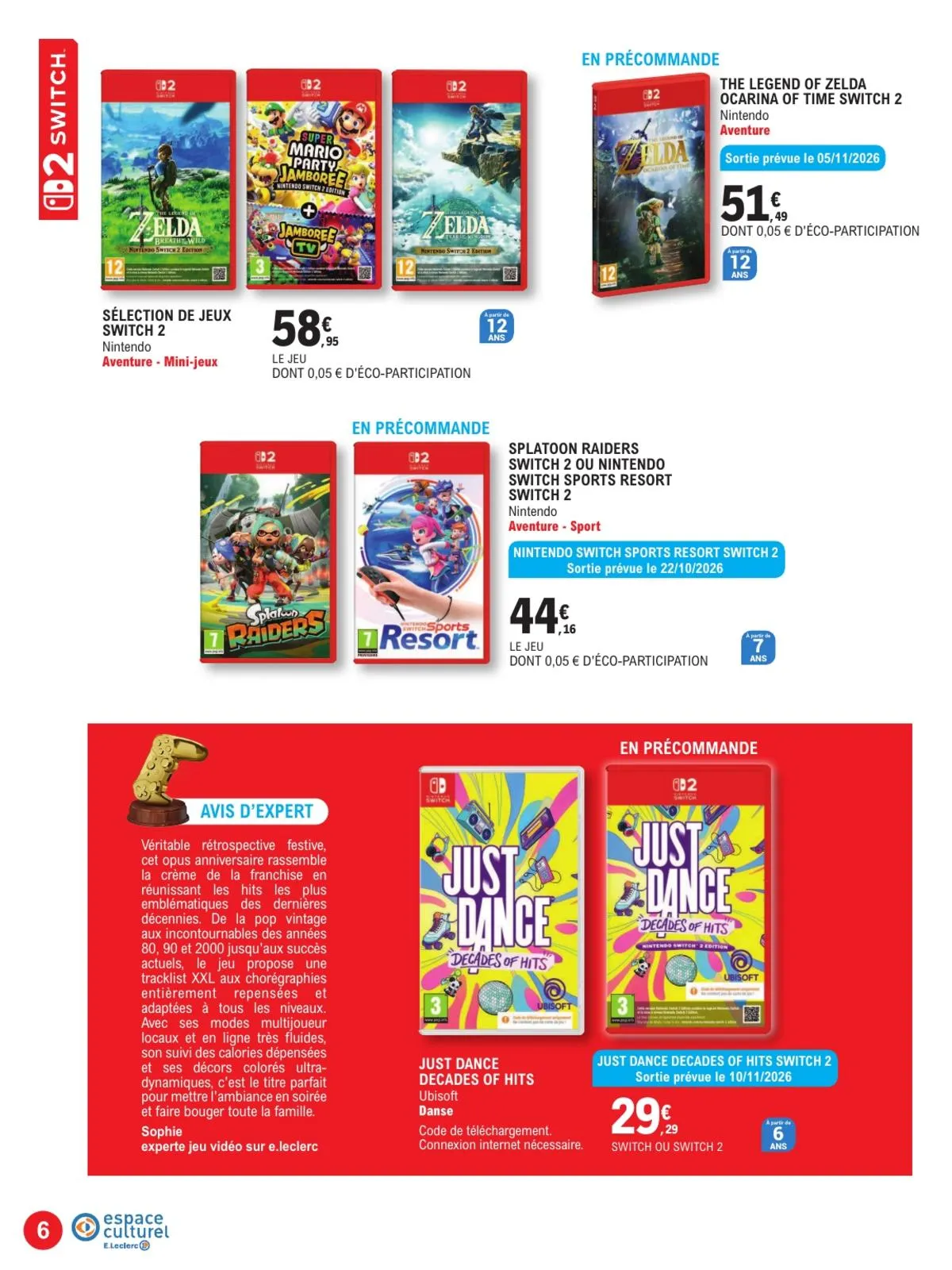Catalogue E.Leclerc · Guide Jeu Video — page 6