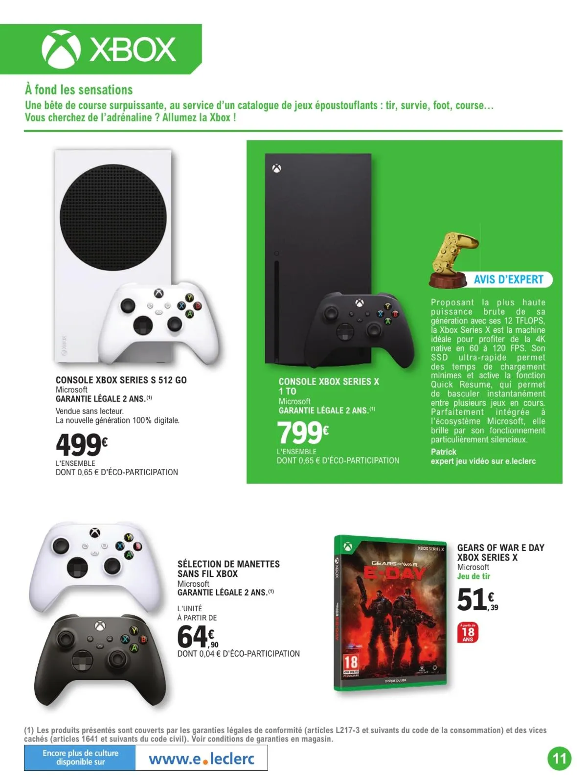 Catalogue E.Leclerc · Guide Jeu Video — page 11