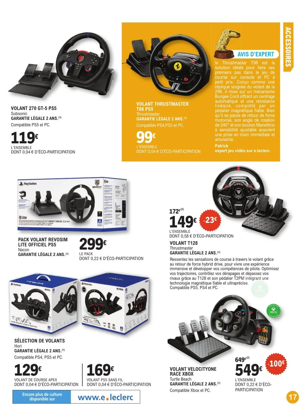 Catalogue E.Leclerc · Guide Jeu Video — page 17