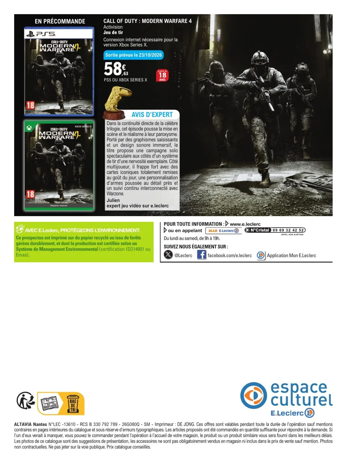 Catalogue E.Leclerc · Guide Jeu Video — page 20