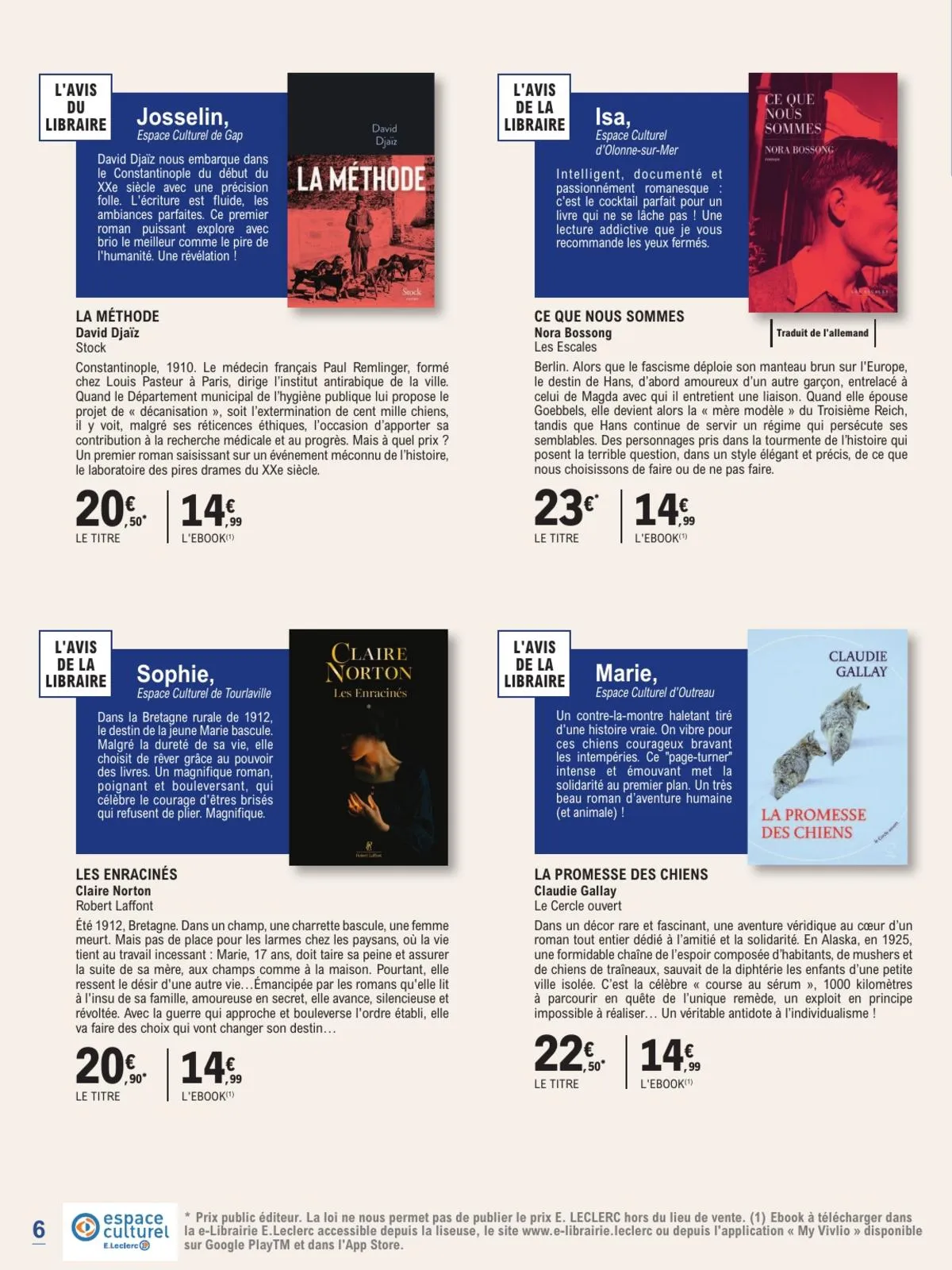 Catalogue E.Leclerc · Guide Rentree Litteraire — page 6