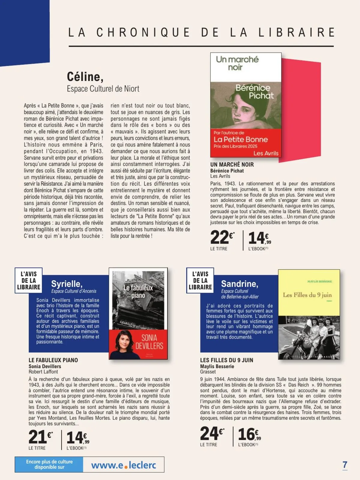 Catalogue E.Leclerc · Guide Rentree Litteraire — page 7