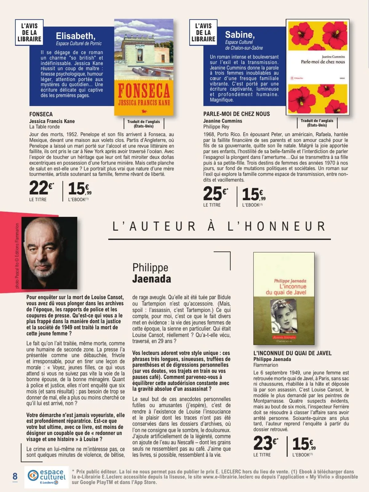 Catalogue E.Leclerc · Guide Rentree Litteraire — page 8