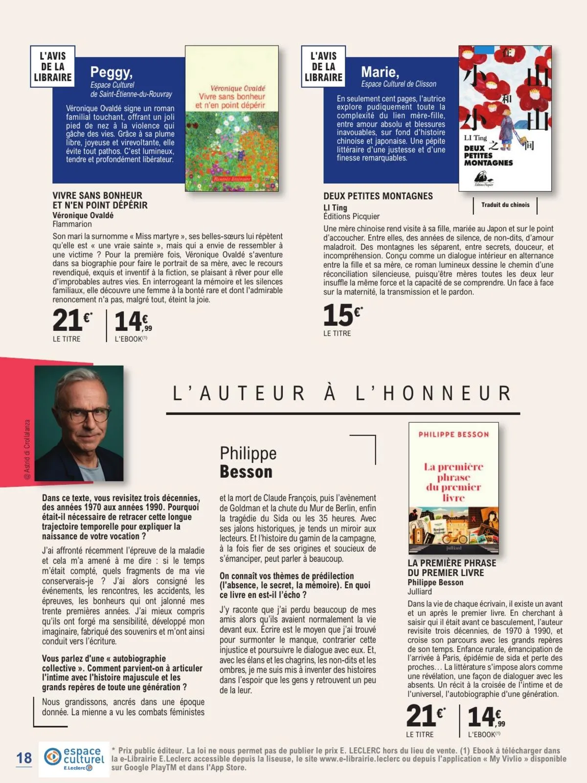 Catalogue E.Leclerc · Guide Rentree Litteraire — page 18