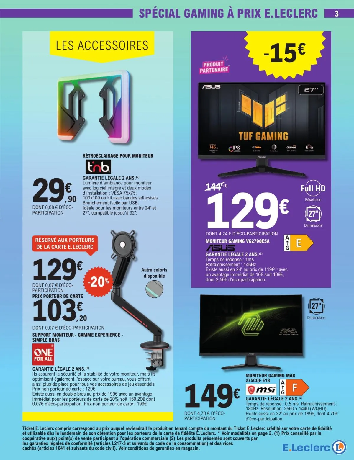 Catalogue E.Leclerc · High-Tech Gaming & Univers Connecte — page 3