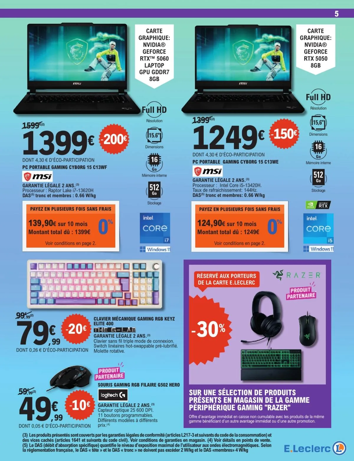 Catalogue E.Leclerc · High-Tech Gaming & Univers Connecte — page 5