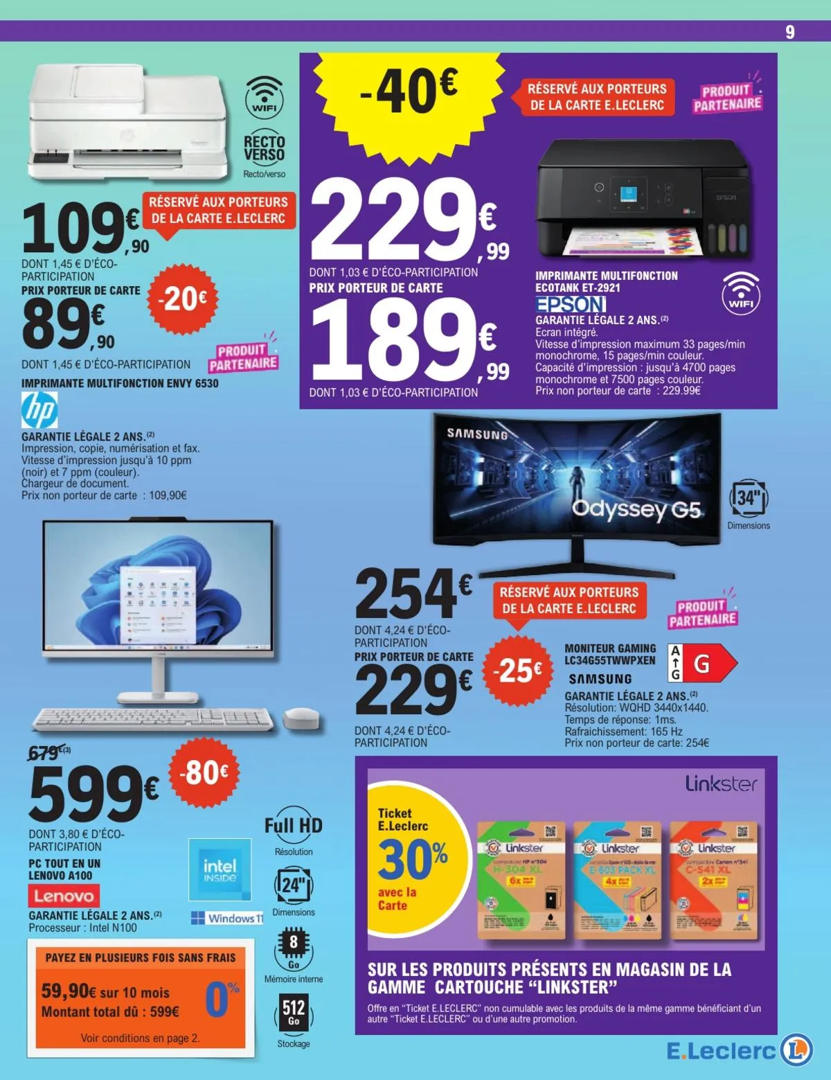 Catalogue E.Leclerc · High-Tech Gaming & Univers Connecte — page 9