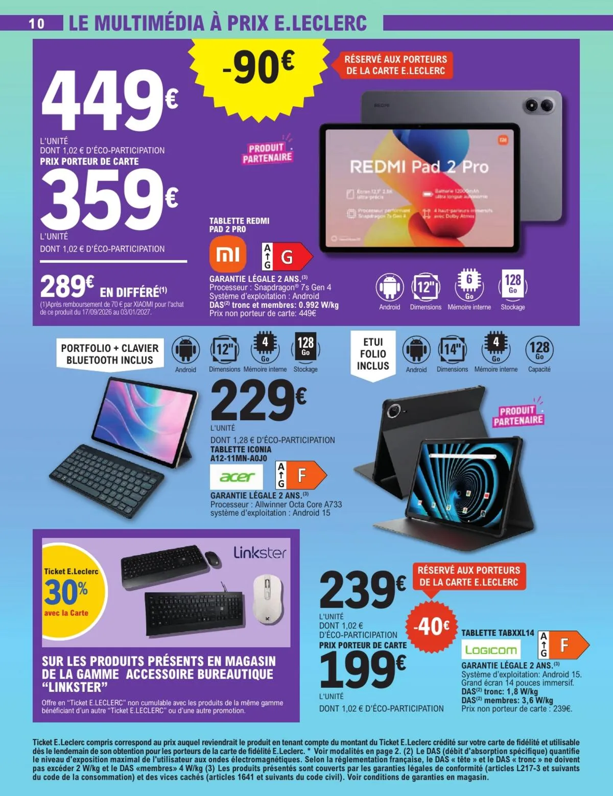 Catalogue E.Leclerc · High-Tech Gaming & Univers Connecte — page 10
