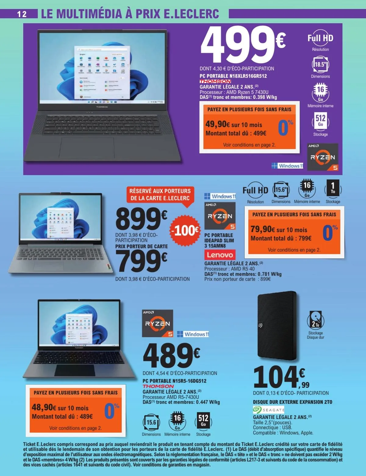 Catalogue E.Leclerc · High-Tech Gaming & Univers Connecte — page 12