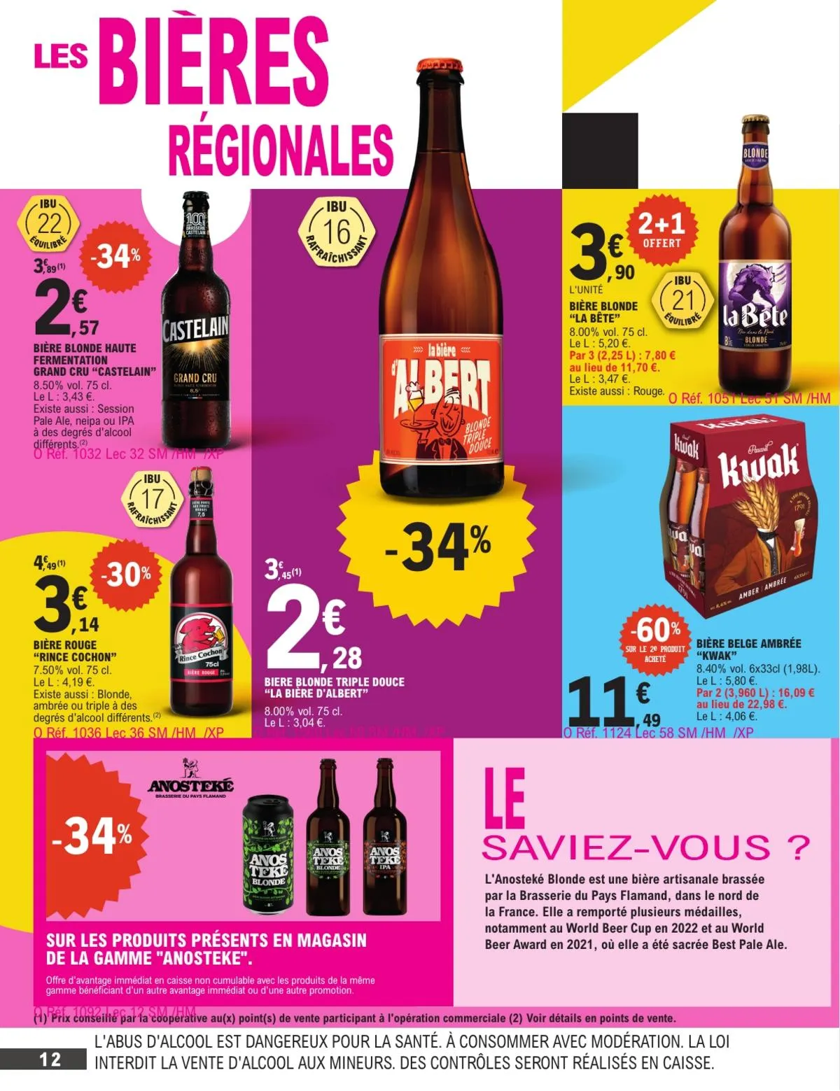 Catalogue E.Leclerc · Foire A La Biere - Mixte — page 12