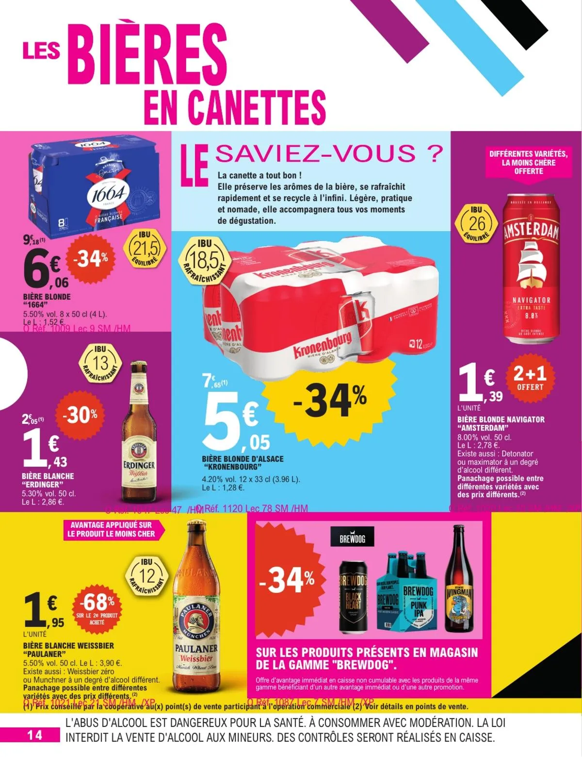 Catalogue E.Leclerc · Foire A La Biere - Mixte — page 14