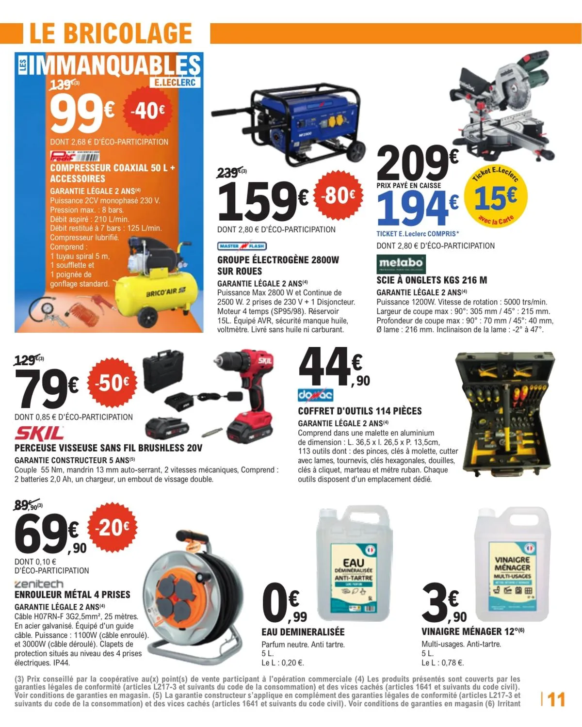 Catalogue E.Leclerc · Trafic Brico 10 — page 11