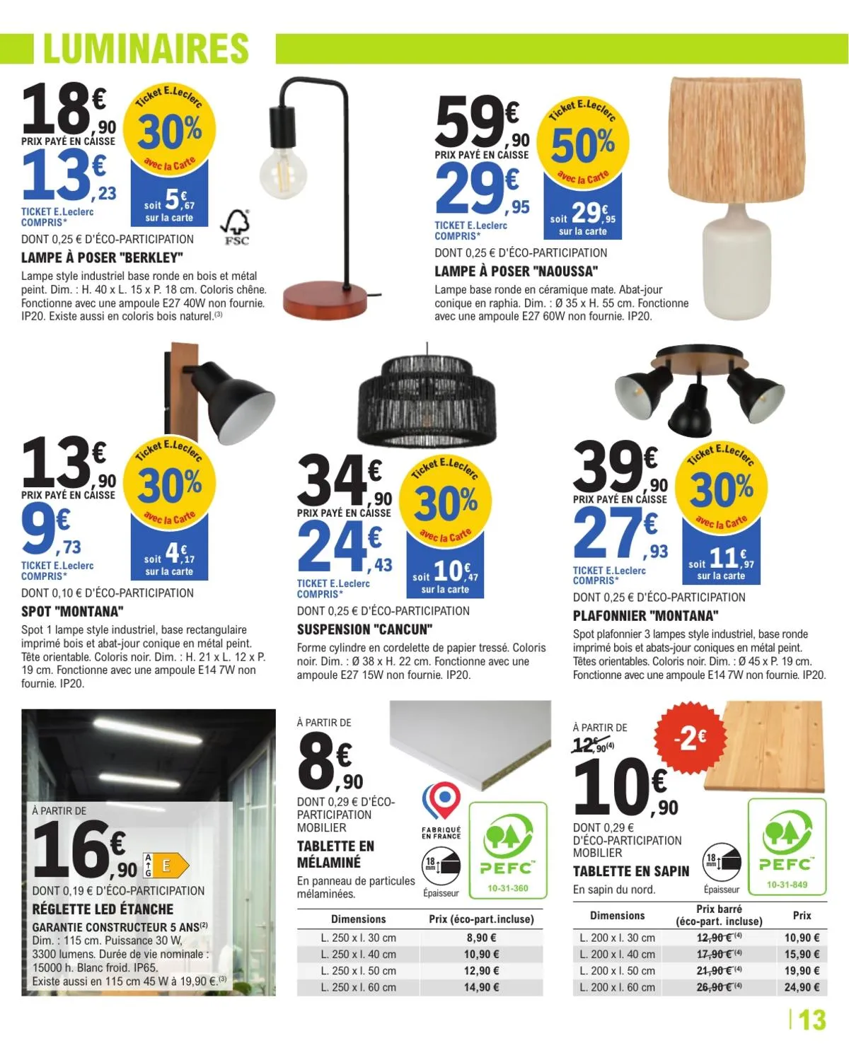 Catalogue E.Leclerc · Trafic Brico 10 — page 13