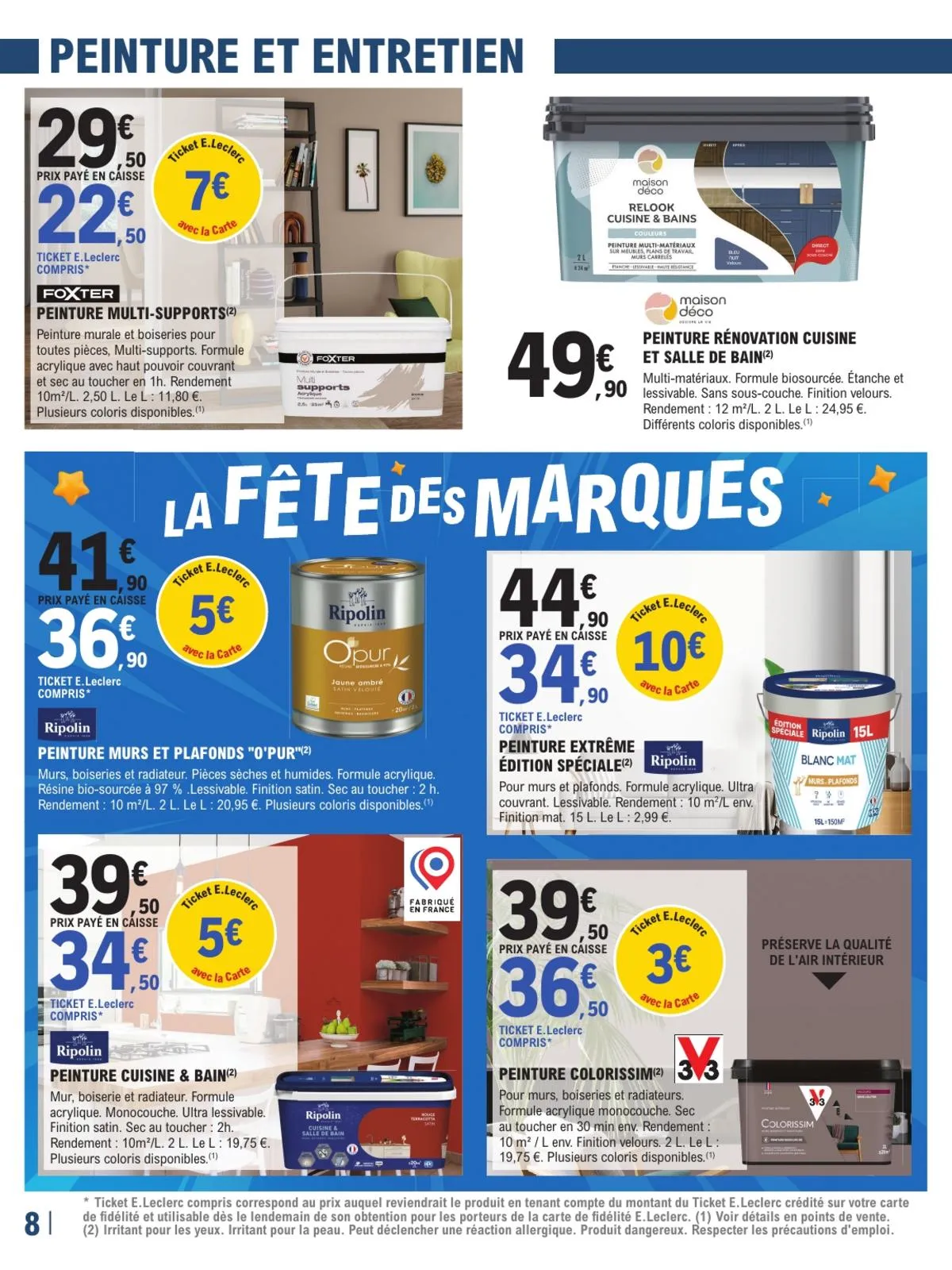 Catalogue E.Leclerc · Trafic Brico 11 - Fête Des Marques — page 8