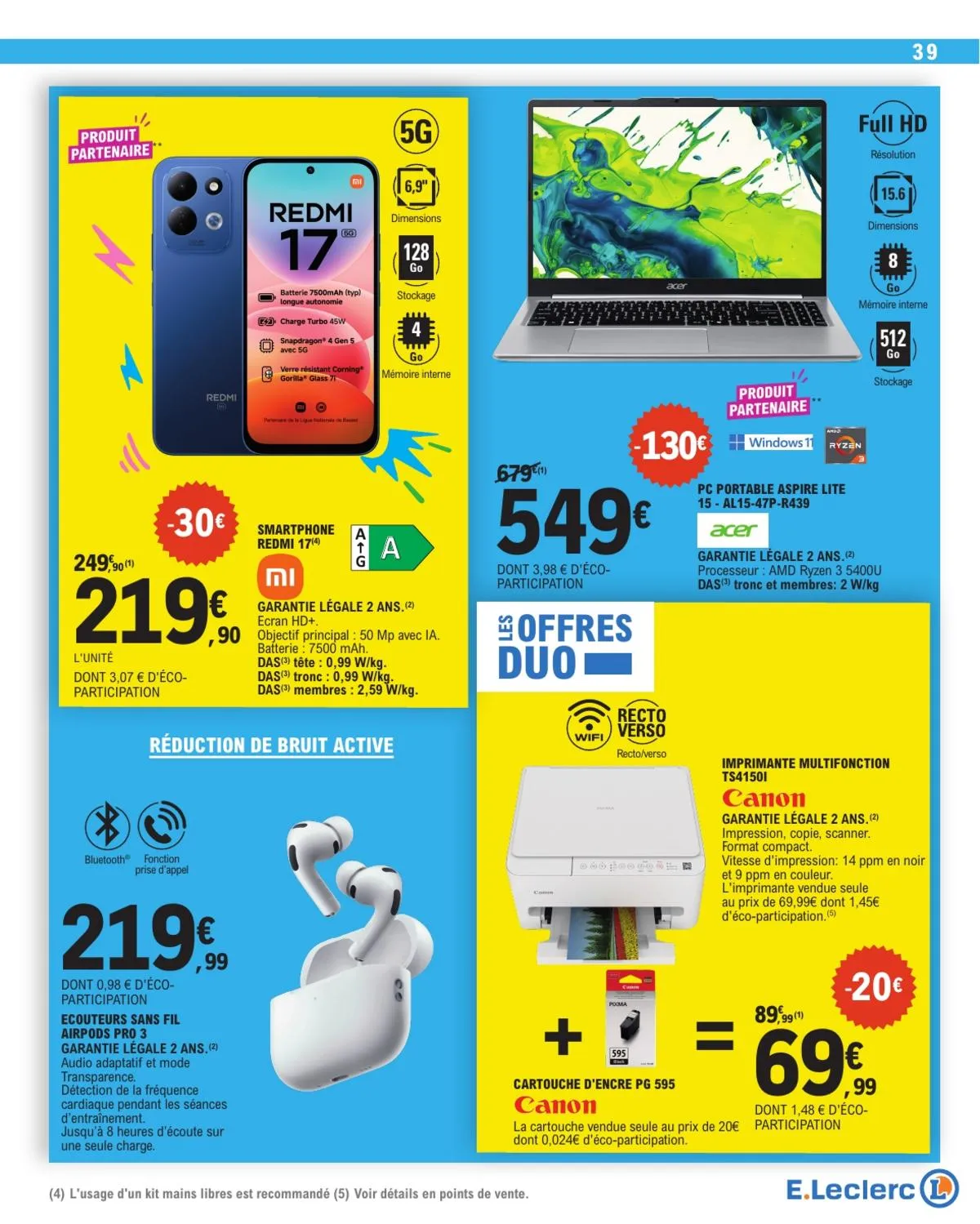 Catalogue E.Leclerc · Evenement 9 Bis — page 39