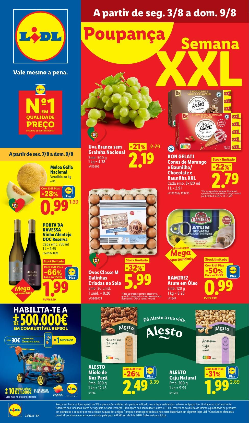 Folheto Lidl · 31 de julho de 2026 – 9 de agosto de 2026 — página 1