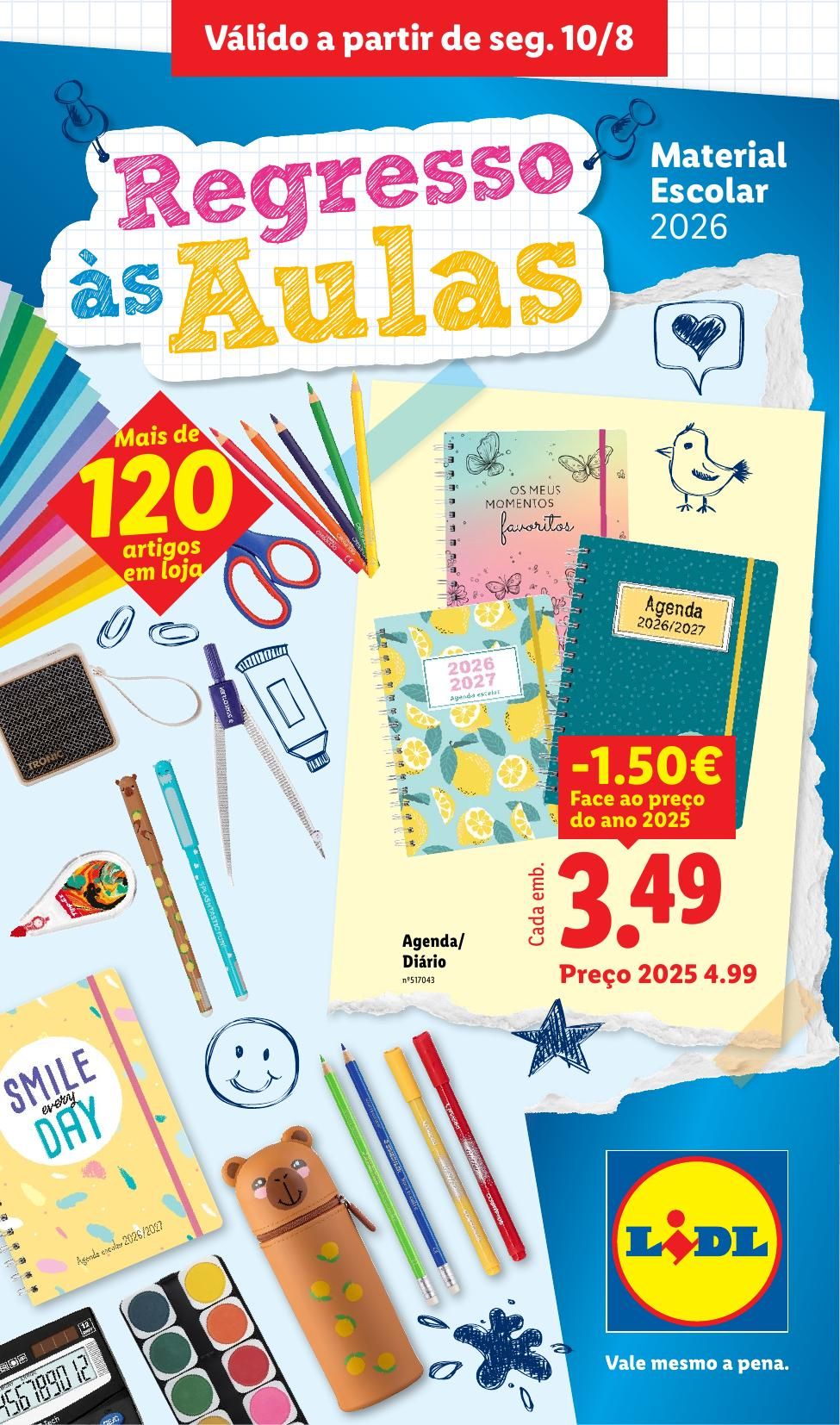 Folheto Lidl · 7 de agosto de 2026 – 14 de setembro de 2026 — página 1