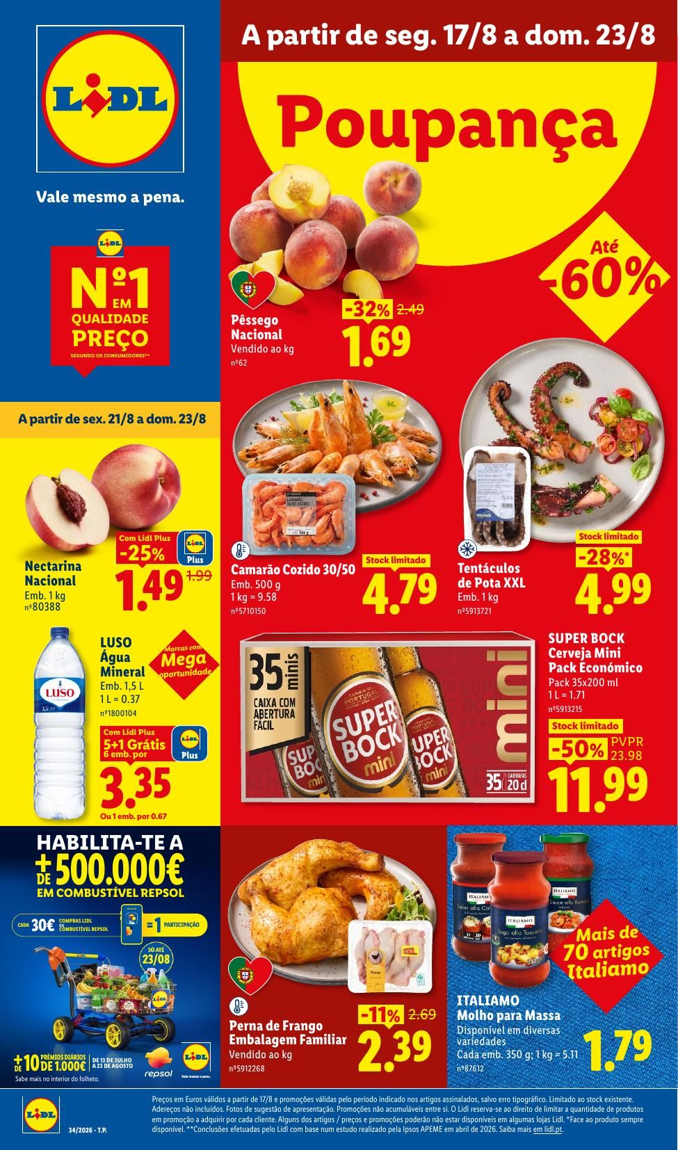 Folheto Lidl · 14 de agosto de 2026 – 23 de agosto de 2026 — página 1