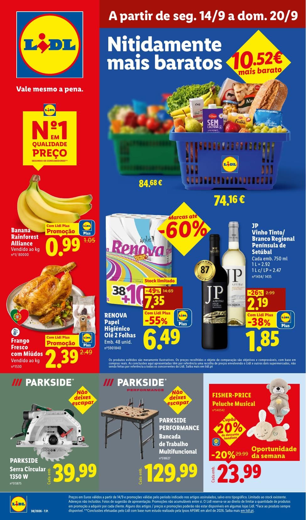 Folheto Lidl · 11 de setembro de 2026 – 20 de setembro de 2026 — página 1