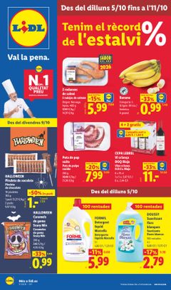 Portada del Folleto Lidl Alimentación