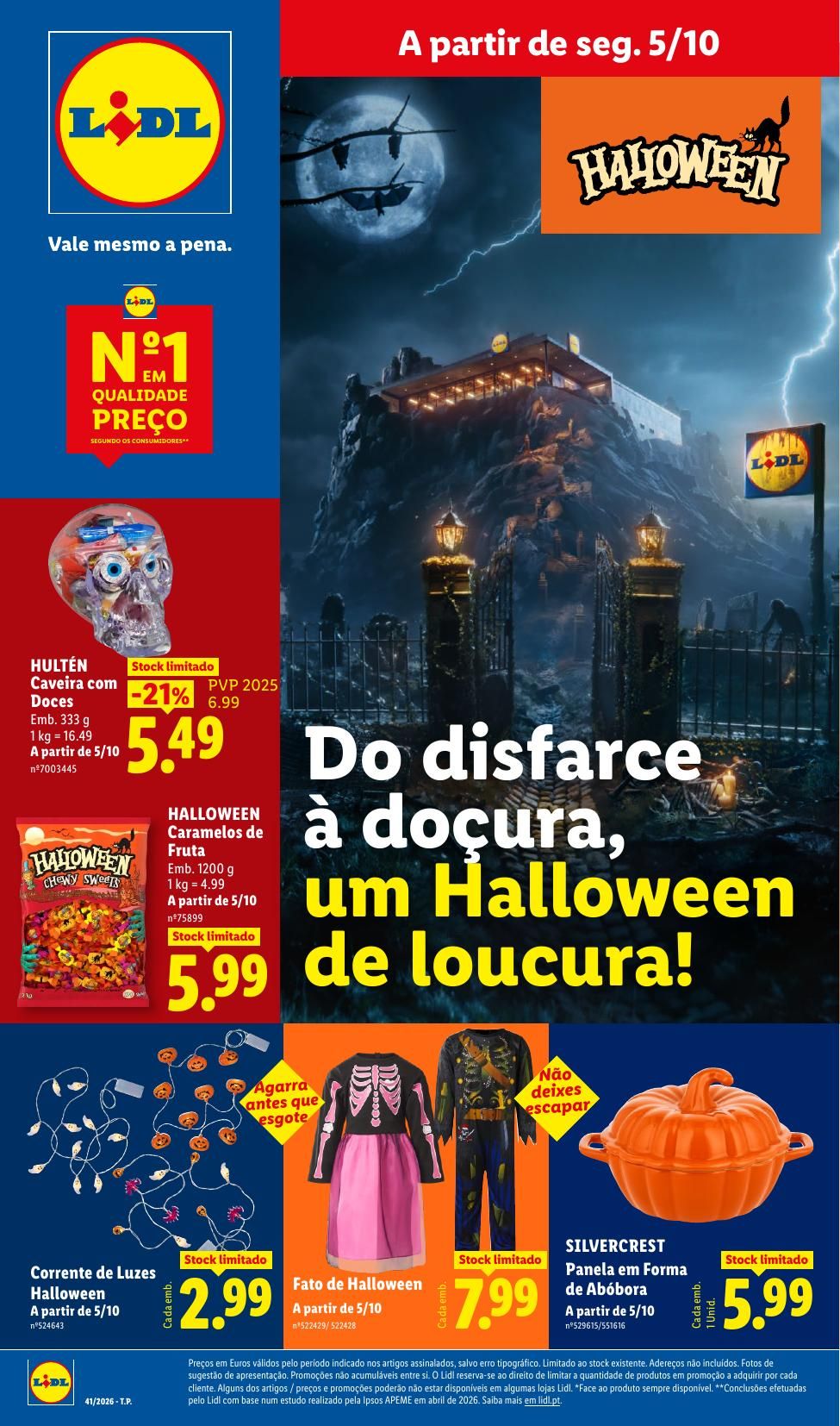 Folheto Lidl · 2 de outubro de 2026 – 1 de novembro de 2026 — página 1