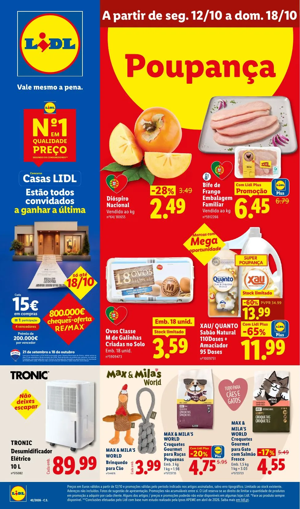 Folheto Lidl · 9 de outubro de 2026 – 18 de outubro de 2026 — página 1