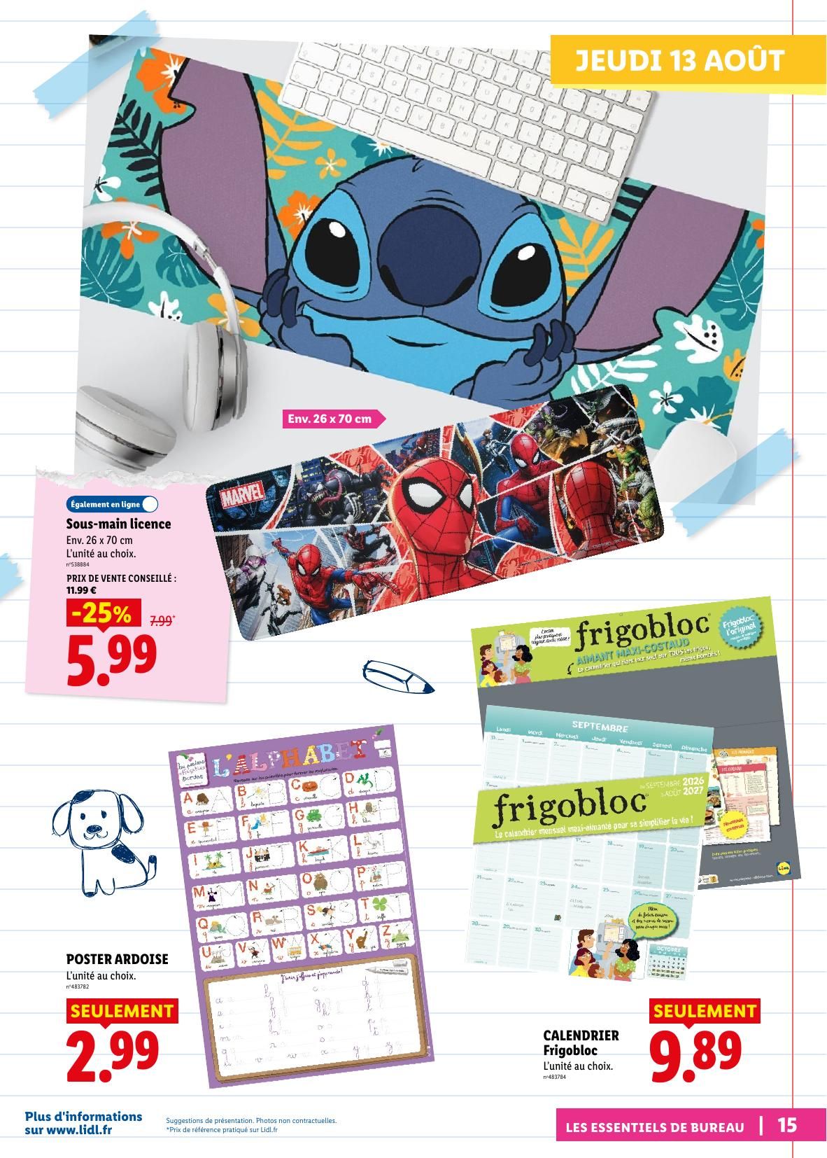 Catalogue Lidl · du 22 juillet 2026 au 26 août 2026 — page 15