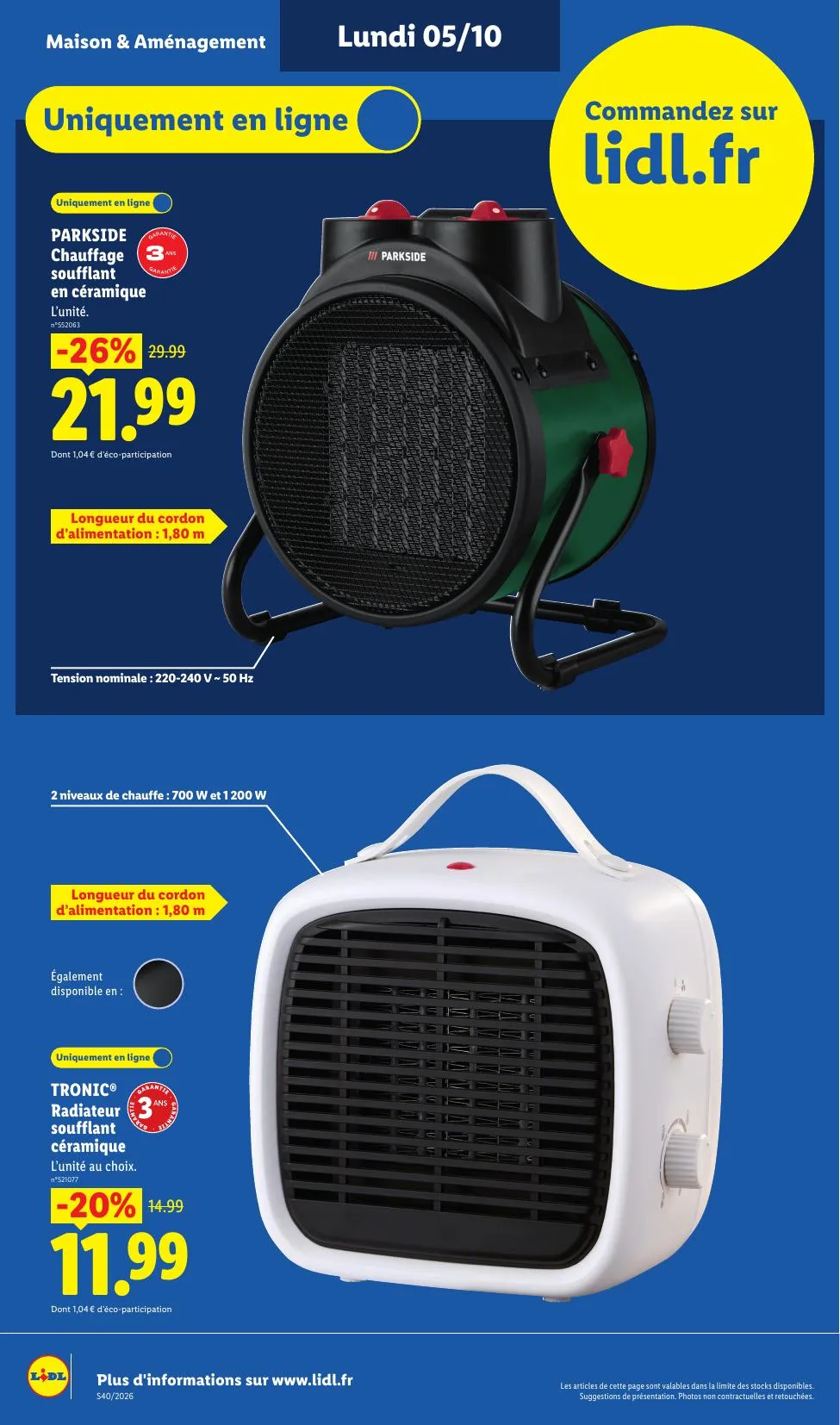 Catalogue Lidl · du 24 septembre 2026 au 7 octobre 2026 — page 44